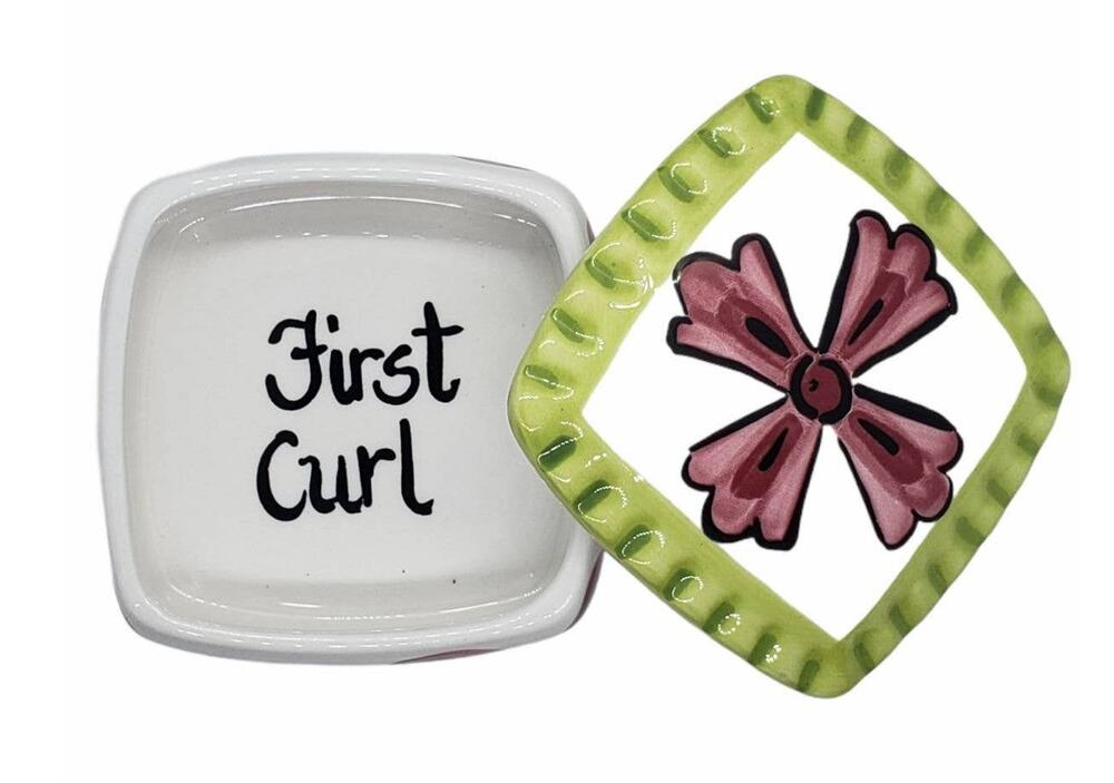 Goodness Gracious Baby First Curl Glass Keepsake | Hair Keepsake Memento